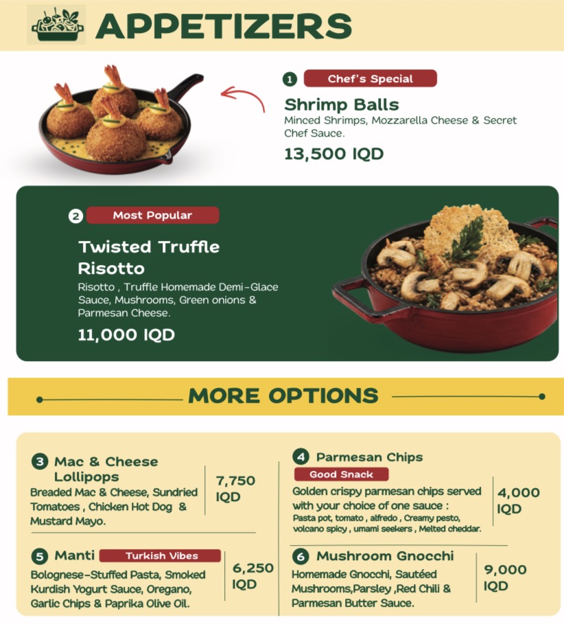 Menu page 2